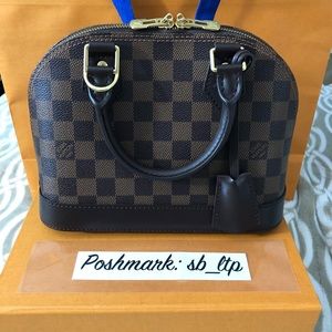 Authentic Louis Vuitton Damier Ebene Alma BB